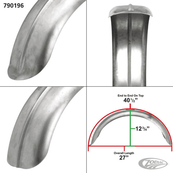 Steel Stingray Fender 16-18x7"